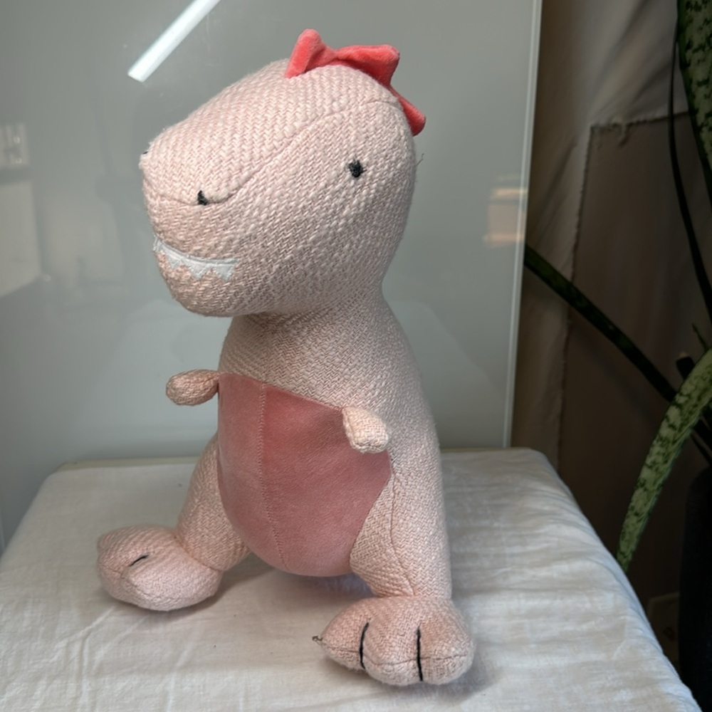 Pillowfort Pink Dinosaur Plushie - Picture 1 of 8